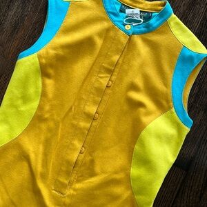 Harve Bernard Vibrant Sleeveless colorblock Dress Y2K